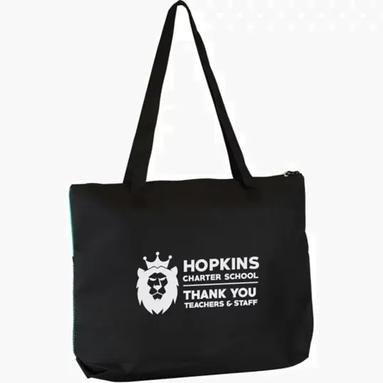 Zippered Canvas Tote Bag — view 2