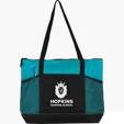 Zippered Canvas Tote Bag
