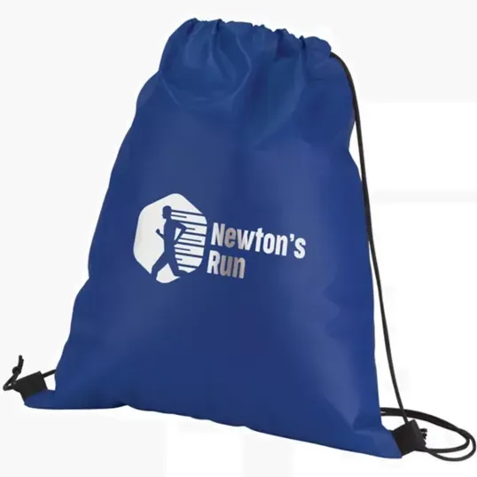 Silver Tone Drawstring Bag — view 2