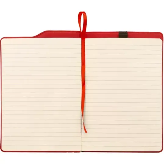 Full Color Montabella Journal, 5.85 x 8.75 Faux Leather Notebook — view 3