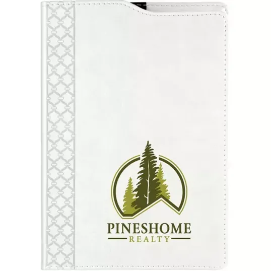 Full Color Montabella Journal, 5.85 x 8.75 Faux Leather Notebook