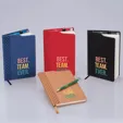 Full Color Montabella Journal, 5.85 x 8.75 Faux Leather Notebook — view 5