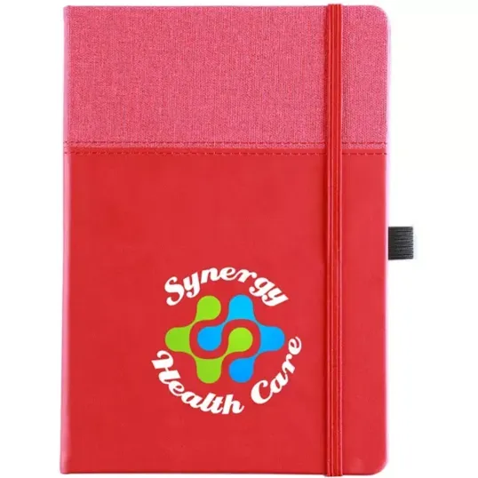 Full Color Newport Journal, 5.85 x 8.25 Faux Leather Notebook — view 2