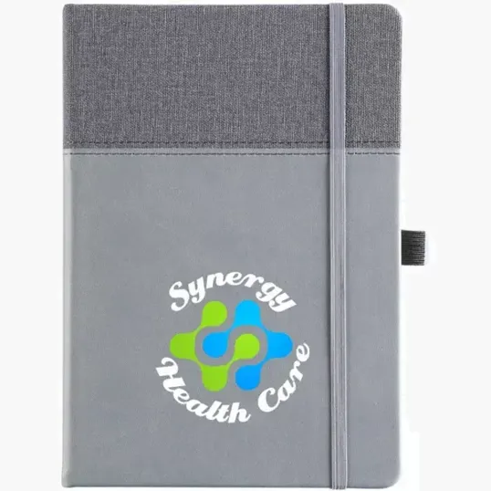 Full Color Newport Journal, 5.85 x 8.25 Faux Leather Notebook — view 3