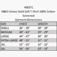 M&O Unisex Gold Soft T-Shirt, 100% Cotton — view 6