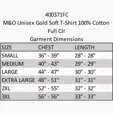 M&O Unisex Gold Soft T-Shirt, 100% Cotton — view 5