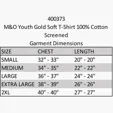 M&O Youth Gold Soft T-Shirt, 100% Cotton — view 5