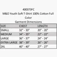 M&O Youth Soft T-Shirt, 100% Cotton — view 5