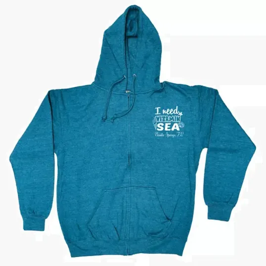 Adult Full Zip Vantage Heather Hoodie — view 2