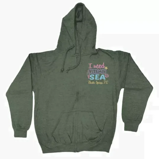 Adult Full Zip Vantage Heather Hoodie — view 3