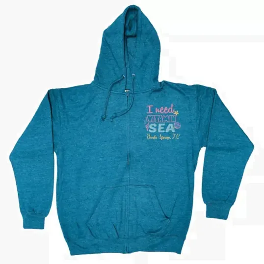 Adult Full Zip Vantage Heather Hoodie — view 2