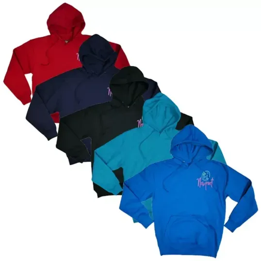 Adult Fleece Pullover Hoodie with Embroidery — view 2