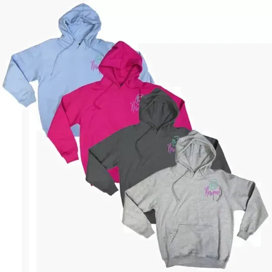 Adult Fleece Pullover Hoodie with Embroidery — view 3