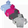 Adult Fleece Pullover Hoodie with Embroidery — view 3