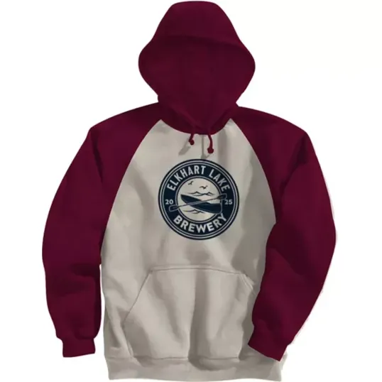Adult Fleece Colorblock Baseball Hoodie — view 2