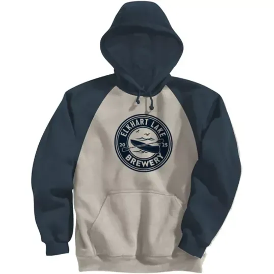 Adult Fleece Colorblock Baseball Hoodie — view 5