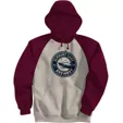 Adult Fleece Colorblock Baseball Hoodie — view 2
