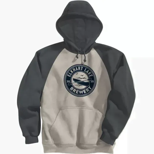 Adult Fleece Colorblock Baseball Hoodie — view 3