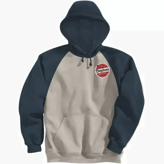 Adult Fleece Colorblock Baseball Hoodie — view 5