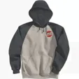 Adult Fleece Colorblock Baseball Hoodie — view 3