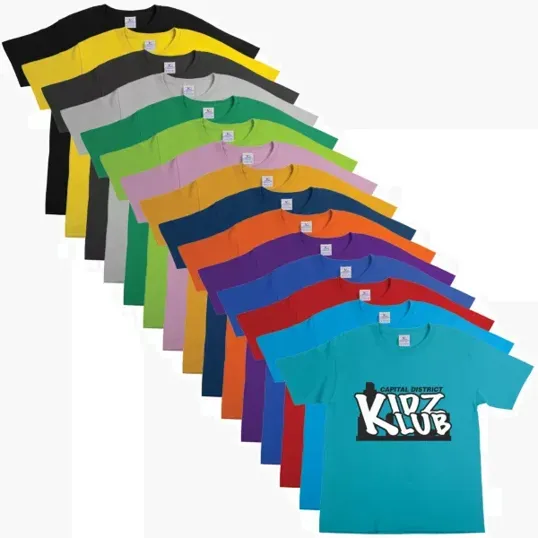 Youth 100% Cotton Colored T-Shirt — view 3