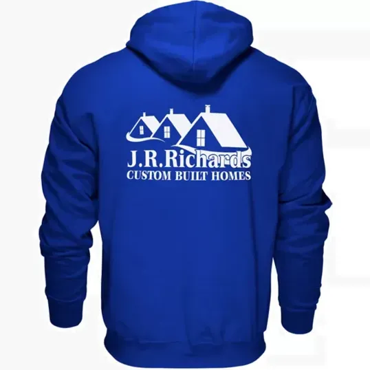 Pullover Hoodie with Screen Print — view 3
