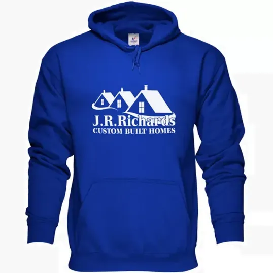 Pullover Hoodie with Screen Print — view 2