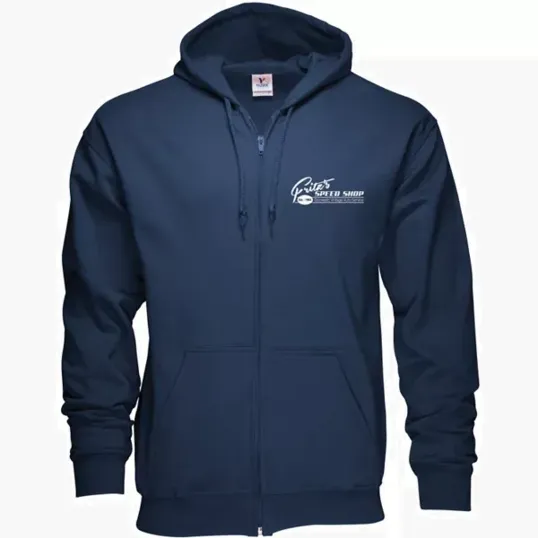 Zippered Hoodie, 50/50 Cotton Polyester