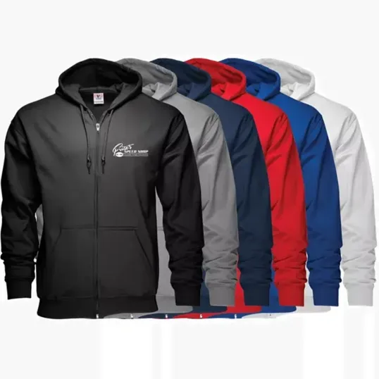 Zippered Hoodie, 50/50 Cotton Polyester — view 4