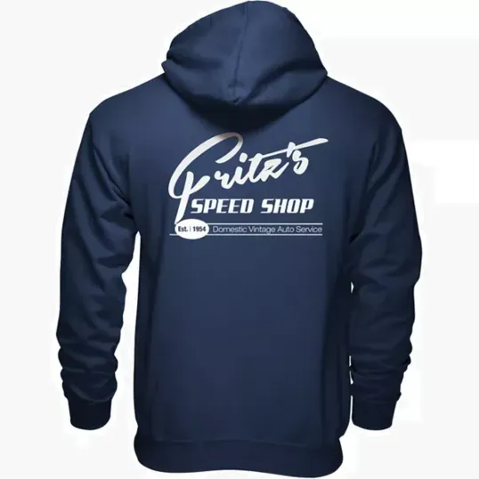 Zippered Hoodie, 50/50 Cotton Polyester — view 2