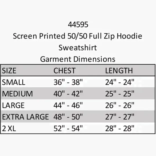 Zippered Hoodie, 50/50 Cotton Polyester — view 6