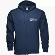 Zippered Hoodie, 50/50 Cotton Polyester