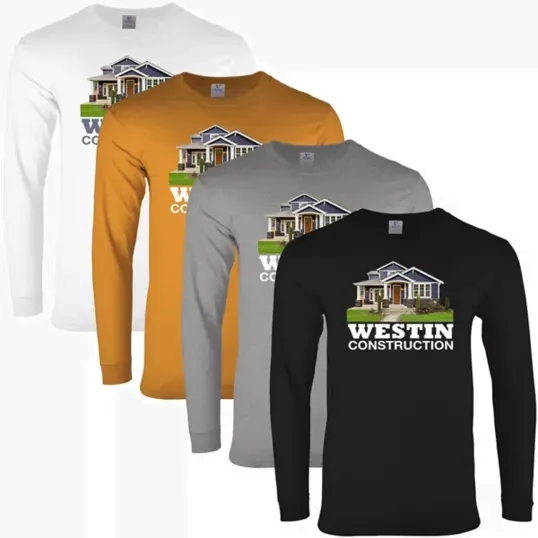 Men's Long Sleeve 100% Cotton T-Shirt — view 3