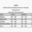 Pullover Hoodie, 50/50 Cotton-Polyester, Embroidered — view 5