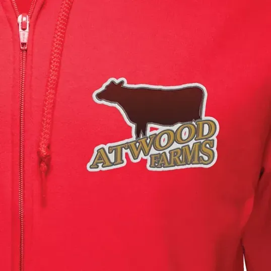 Zippered Hoodie, 50/50 Cotton-Polyester, Embroidered — view 2