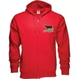 Zippered Hoodie, 50/50 Cotton-Polyester, Embroidered
