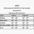 Zippered Hoodie, 50/50 Cotton-Polyester, Embroidered — view 6