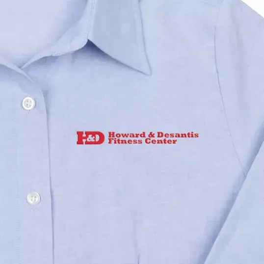Women's Long Sleeve Oxford Shirt — view 2