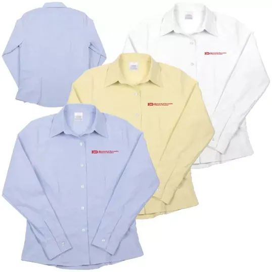 Women's Long Sleeve Oxford Shirt — view 4