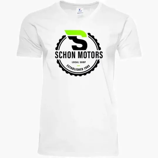 Men's 100% Cotton V-Neck T-Shirt — view 3