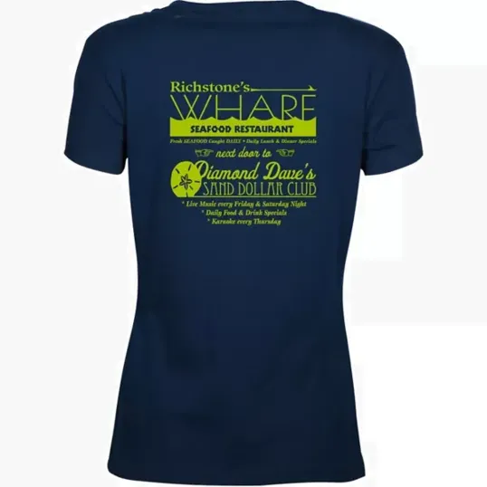 Ladies Cotton V-Neck T-Shirt — view 3