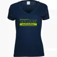 Ladies Cotton V-Neck T-Shirt — view 2