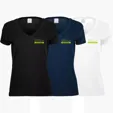 Ladies Cotton V-Neck T-Shirt — view 4
