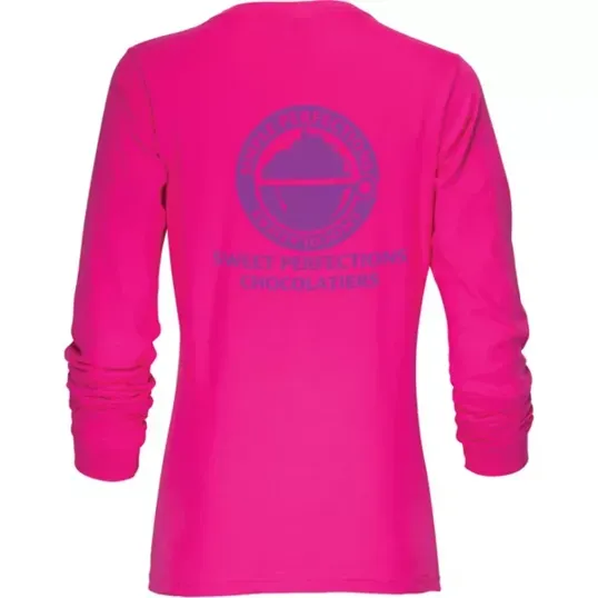 Ladies Long Sleeve Cotton T-Shirt — view 3