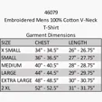 Men's V-Neck T-Shirt, Embroidered — view 4