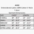Ladies V-Neck T-Shirt, Embroidered — view 4
