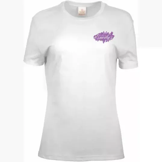Ladies 100% Cotton White T-Shirt