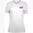Ladies 100% Cotton White T-Shirt