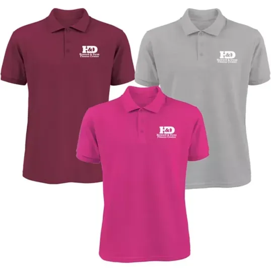 Men's 50/50 Screen Printed Polo Shirt — view 4