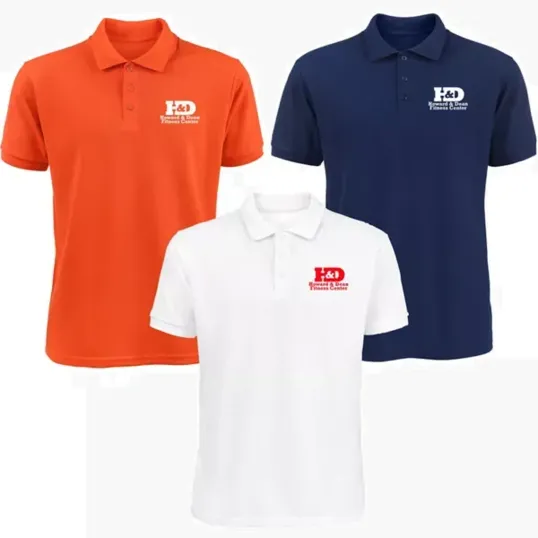 Men's 50/50 Screen Printed Polo Shirt — view 3